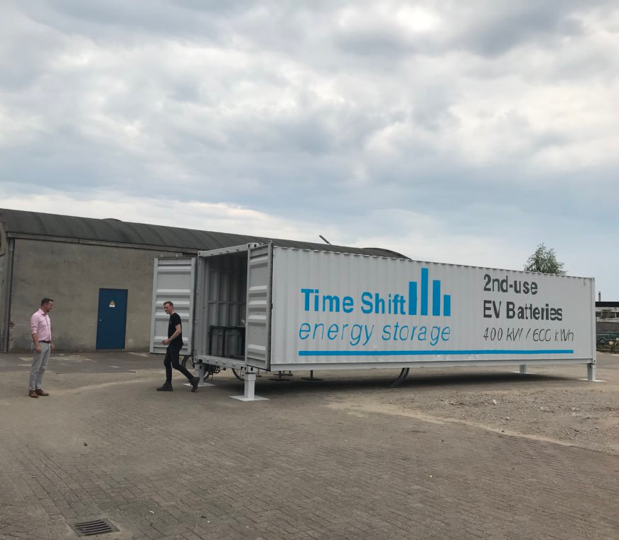 IPKW’er Time Shift energy storage geeft Tesla-batterij tweede leven