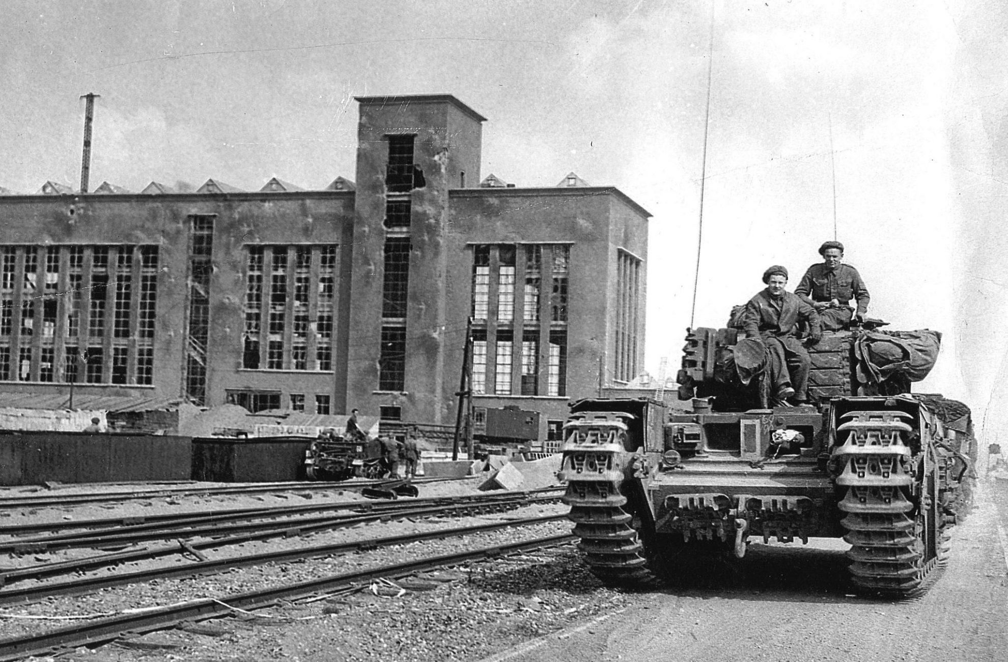 Industriepark Kleefse Waard poort tot Arnhem tijdens de bevrijding in 1945