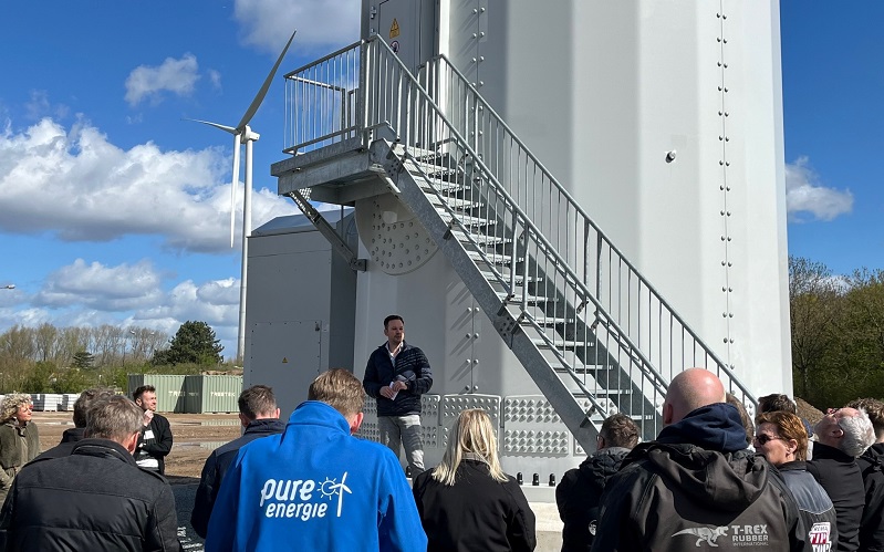 Feestelijke afsluiting bouwfase Windpark Koningspleij